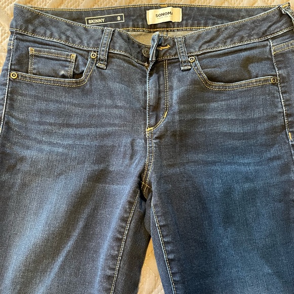 Dark Wash Skinny Jeans - Picture 2 of 11